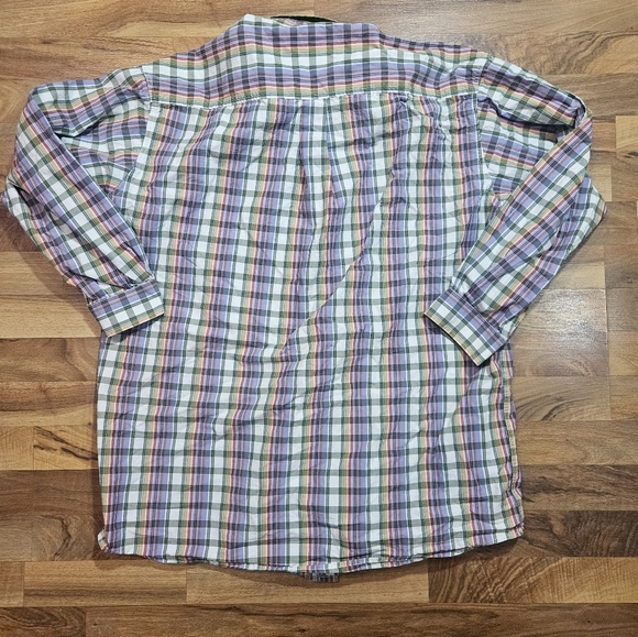 Cinch Purple Plaid Button Up Rodeo Cowboy  Western Shirt Men's Size XXL - Picture 8 of 8